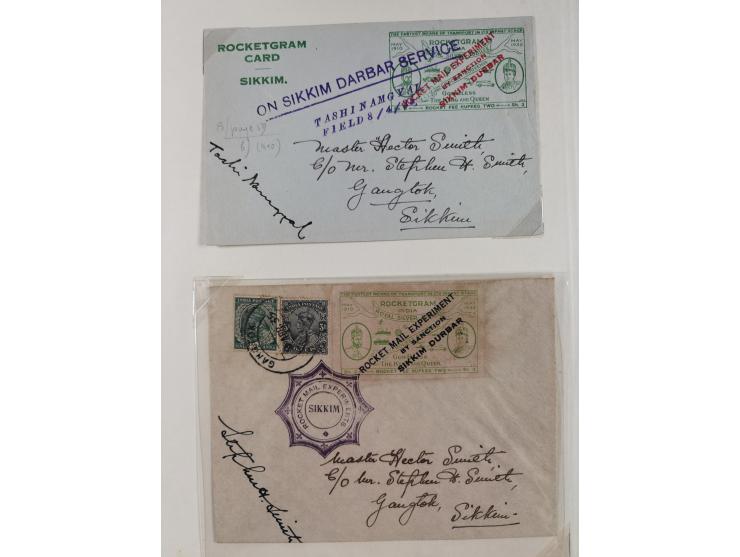 1935/38, Sammlung mit 35 Briefen und Karten/Ganzsachen, dabei u.a. Hopferwieser Nr. SS-10, SS-14, SS-18, SS-18, SS-21, SS-24,