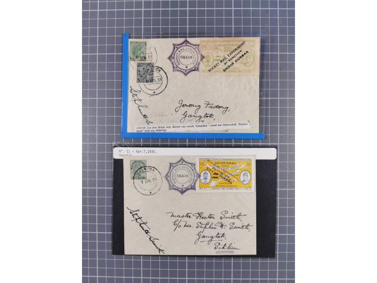 1935/38, Sammlung mit 35 Briefen und Karten/Ganzsachen, dabei u.a. Hopferwieser Nr. SS-10, SS-14, SS-18, SS-18, SS-21, SS-24,