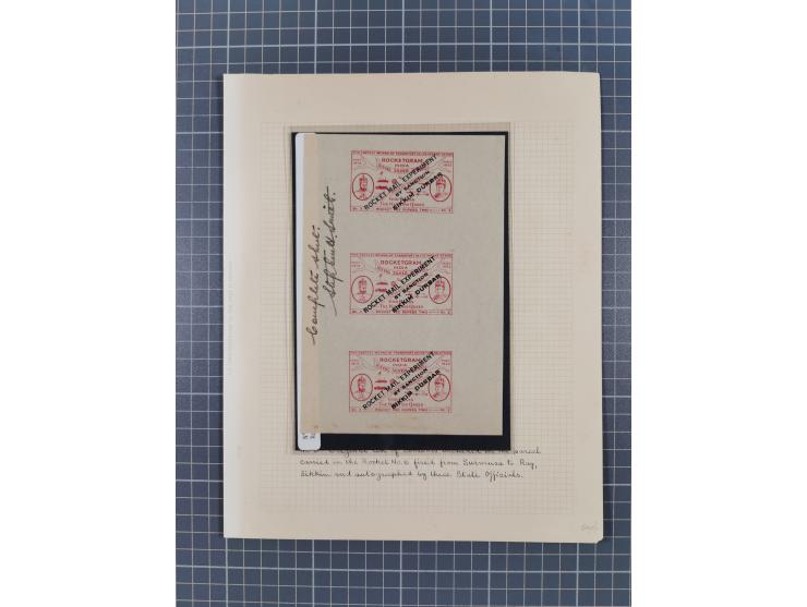 Indien: 1935/38, interessante Sammlung der Vignetten, dabei Probedrucke, Kleinbogen, Kehrdruckpaare und weitere Besonderheite