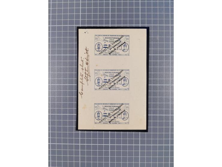 Indien: 1935/38, interessante Sammlung der Vignetten, dabei Probedrucke, Kleinbogen, Kehrdruckpaare und weitere Besonderheite