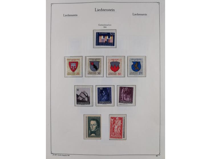 1912/85, postfrische und ungebrauchte Sammlung, in den Hauptnummern fast komplett mit Block 1, zusätzlich einige moderne FDC