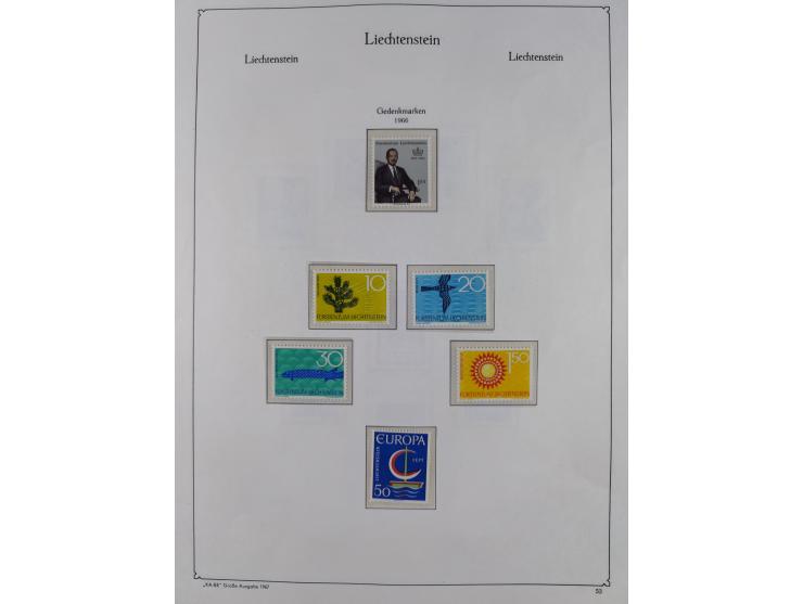 1912/85, postfrische und ungebrauchte Sammlung, in den Hauptnummern fast komplett mit Block 1, zusätzlich einige moderne FDC