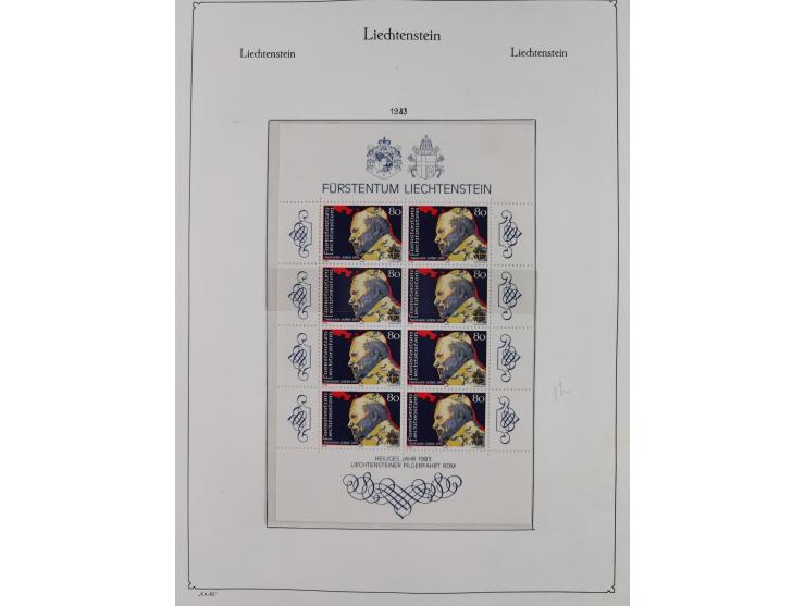 1912/85, postfrische und ungebrauchte Sammlung, in den Hauptnummern fast komplett mit Block 1, zusätzlich einige moderne FDC