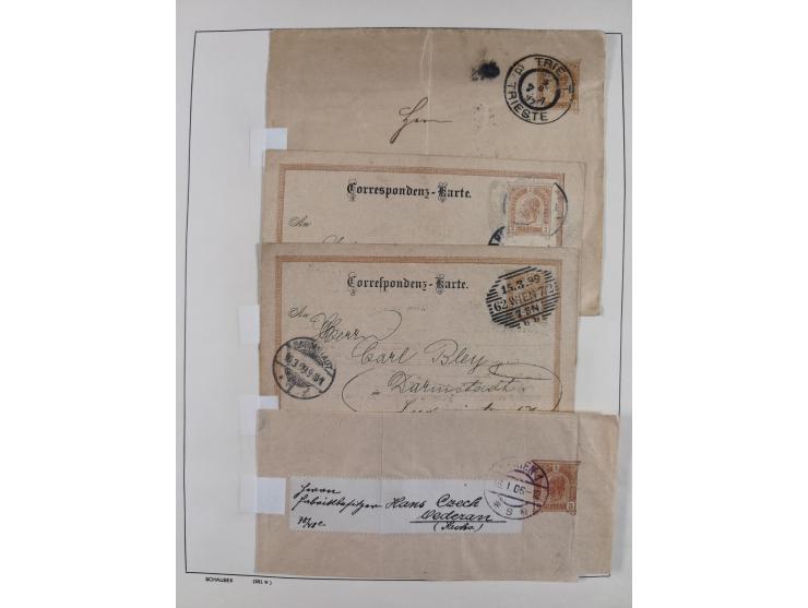 1870/1957, over 110 used postal stationery items, few covers, incl. interesting and better pieces, some Levant, Monaco, Turke