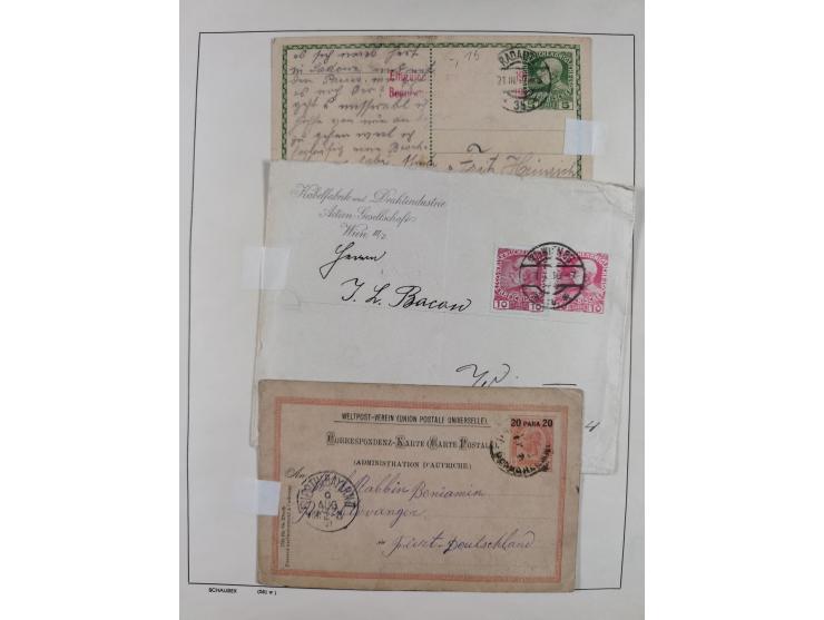 1870/1957, over 110 used postal stationery items, few covers, incl. interesting and better pieces, some Levant, Monaco, Turke