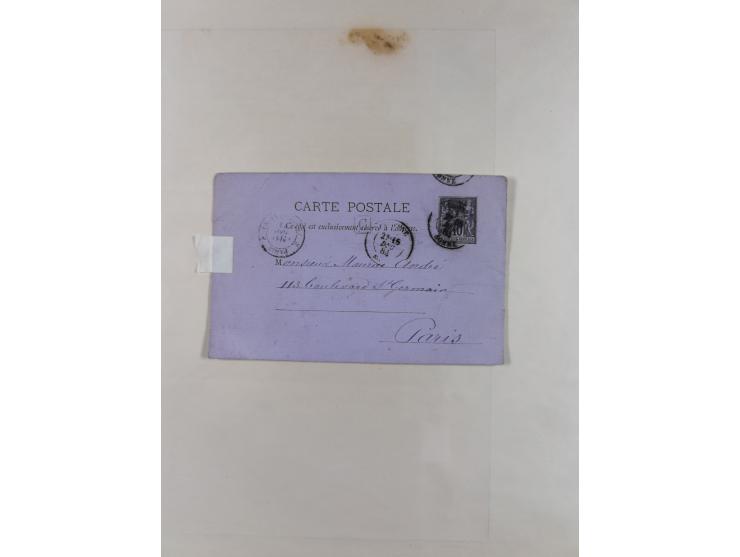 1870/1957, over 110 used postal stationery items, few covers, incl. interesting and better pieces, some Levant, Monaco, Turke