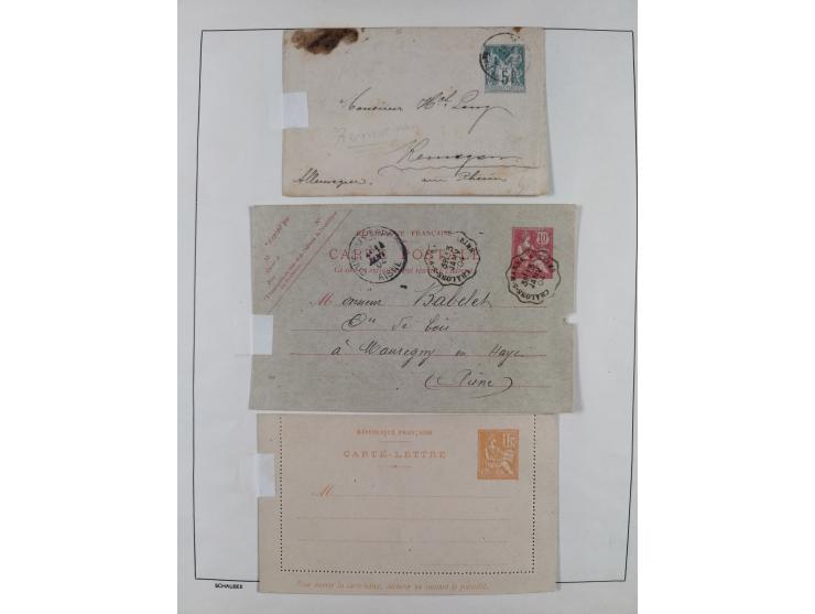 1870/1957, over 110 used postal stationery items, few covers, incl. interesting and better pieces, some Levant, Monaco, Turke