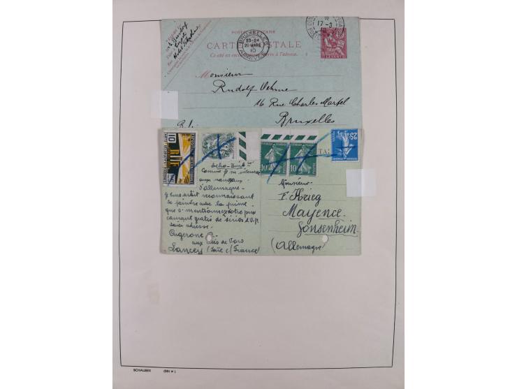 1870/1957, over 110 used postal stationery items, few covers, incl. interesting and better pieces, some Levant, Monaco, Turke