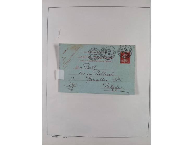 1870/1957, over 110 used postal stationery items, few covers, incl. interesting and better pieces, some Levant, Monaco, Turke
