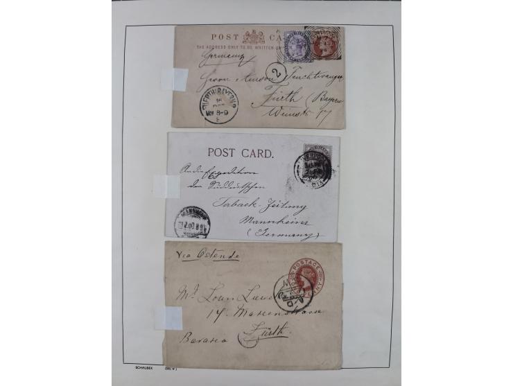 1870/1957, over 110 used postal stationery items, few covers, incl. interesting and better pieces, some Levant, Monaco, Turke
