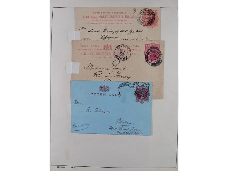 1870/1957, over 110 used postal stationery items, few covers, incl. interesting and better pieces, some Levant, Monaco, Turke