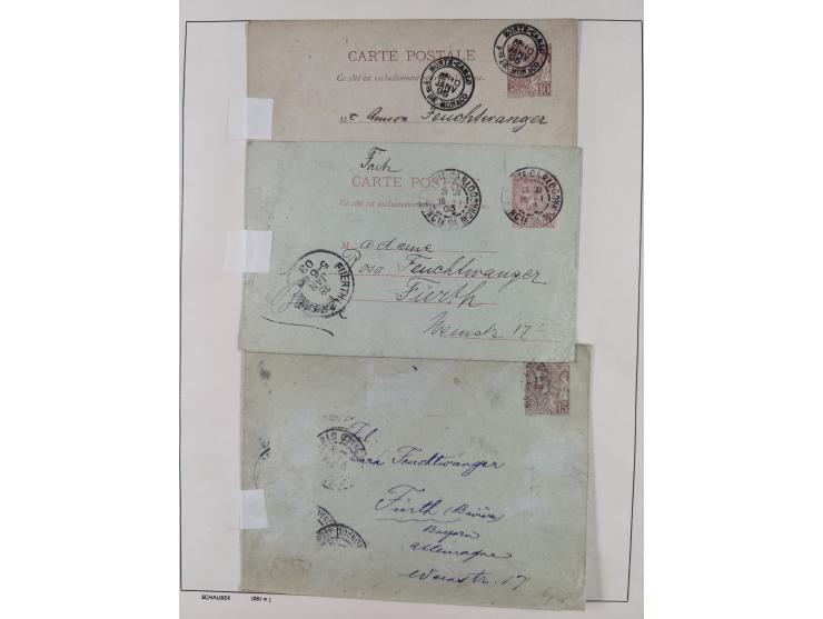1870/1957, over 110 used postal stationery items, few covers, incl. interesting and better pieces, some Levant, Monaco, Turke