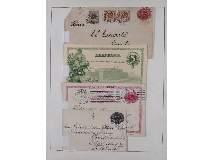 1870/1957, over 110 used postal stationery items, few covers, incl. interesting and better pieces, some Levant, Monaco, Turke