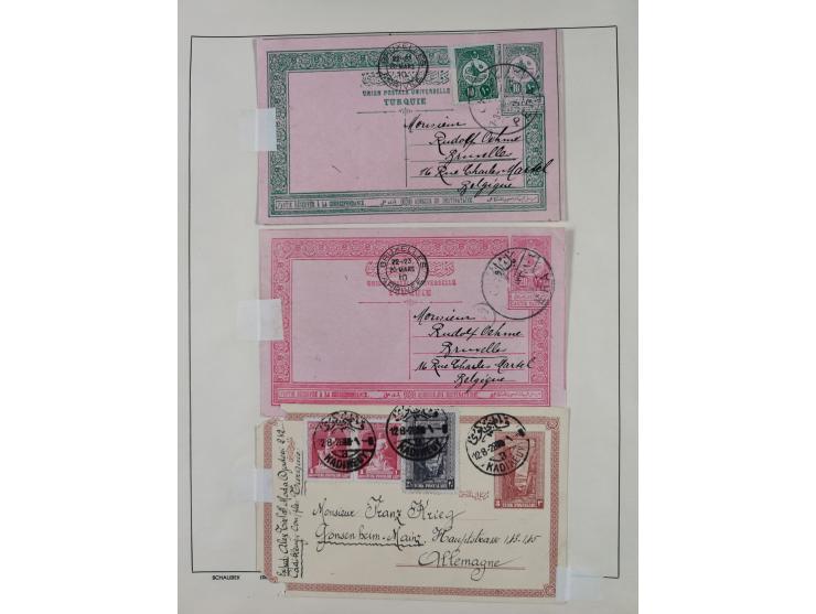 1870/1957, over 110 used postal stationery items, few covers, incl. interesting and better pieces, some Levant, Monaco, Turke