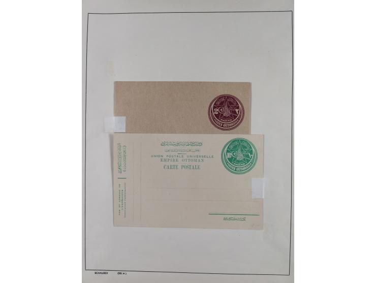 1870/1957, over 110 used postal stationery items, few covers, incl. interesting and better pieces, some Levant, Monaco, Turke