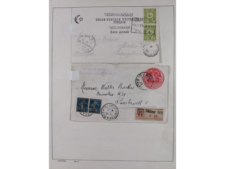 1870/1957, over 110 used postal stationery items, few covers, incl. interesting and better pieces, some Levant, Monaco, Turke