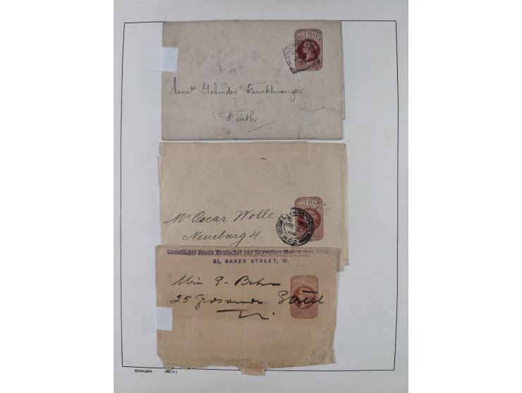 1870/1957, over 110 used postal stationery items, few covers, incl. interesting and better pieces, some Levant, Monaco, Turke