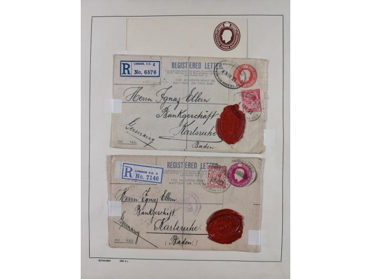 1870/1957, over 110 used postal stationery items, few covers, incl. interesting and better pieces, some Levant, Monaco, Turke