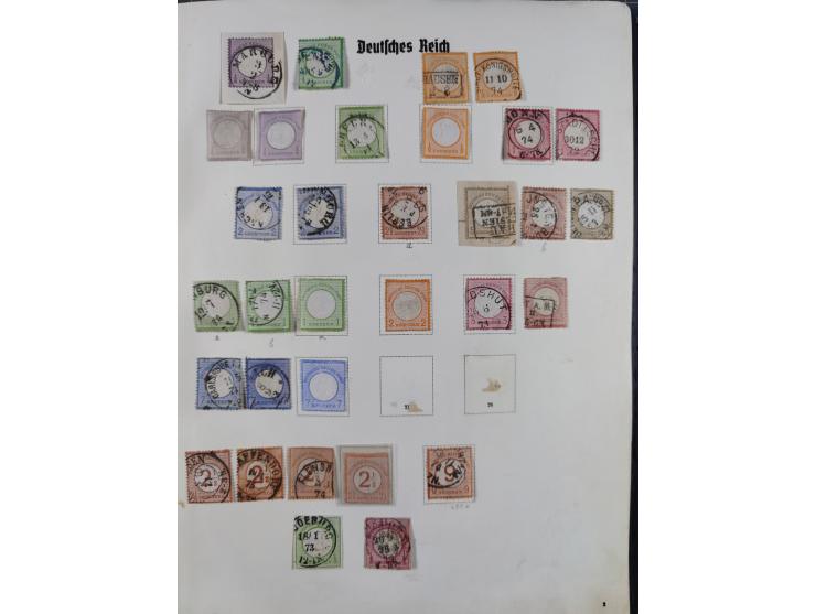 1872/1932, postfrische, ungebrauchte und gestempelte Partie auf halten Albumseiten, dabei einige besserer Werte