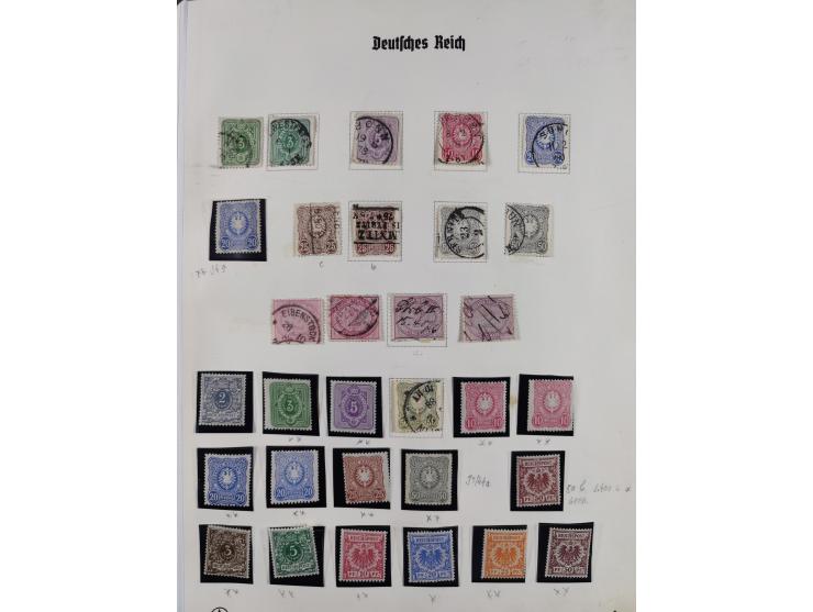 1872/1932, postfrische, ungebrauchte und gestempelte Partie auf halten Albumseiten, dabei einige besserer Werte