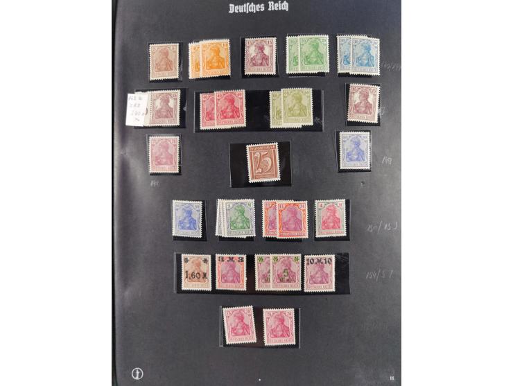 1872/1932, postfrische, ungebrauchte und gestempelte Partie auf halten Albumseiten, dabei einige besserer Werte