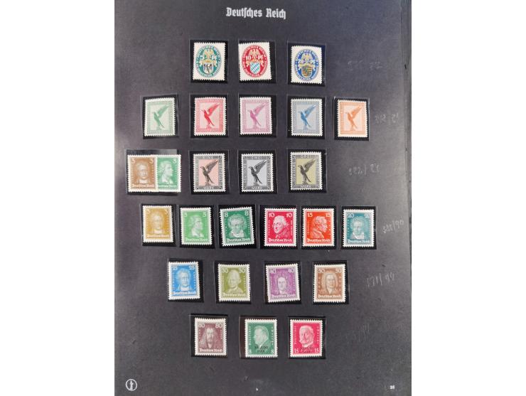 1872/1932, postfrische, ungebrauchte und gestempelte Partie auf halten Albumseiten, dabei einige besserer Werte