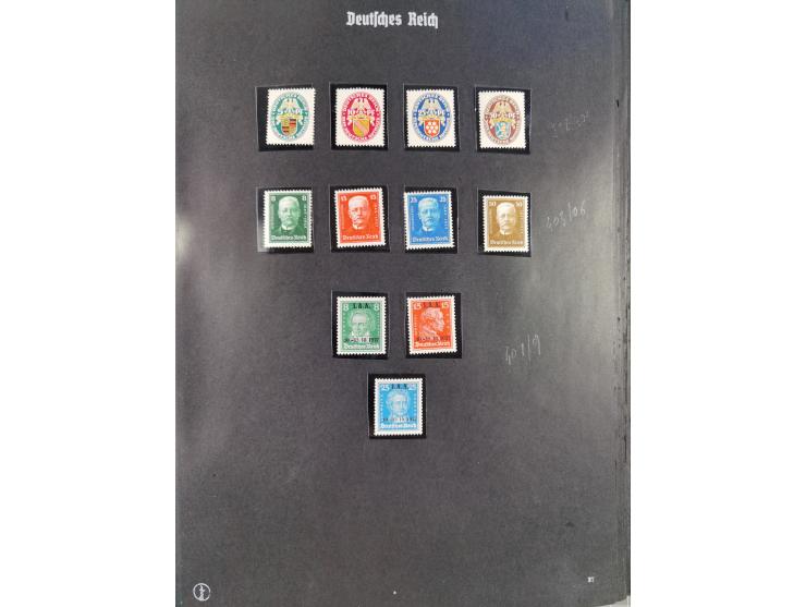 1872/1932, postfrische, ungebrauchte und gestempelte Partie auf halten Albumseiten, dabei einige besserer Werte