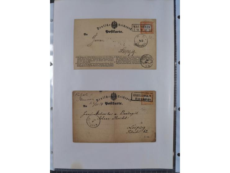 1814/1914 (ca.), über 120 Briefe, Ganzsachen und einige Postscheine, meist Altdeutschland ab Vorphilatelie, aber auch etwas D