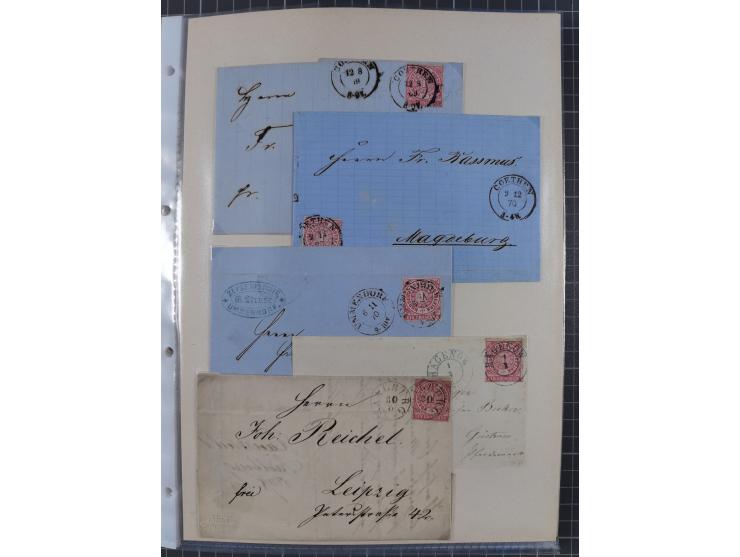 1814/1914 (ca.), über 120 Briefe, Ganzsachen und einige Postscheine, meist Altdeutschland ab Vorphilatelie, aber auch etwas D