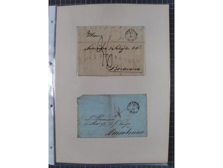 1814/1914 (ca.), über 120 Briefe, Ganzsachen und einige Postscheine, meist Altdeutschland ab Vorphilatelie, aber auch etwas D