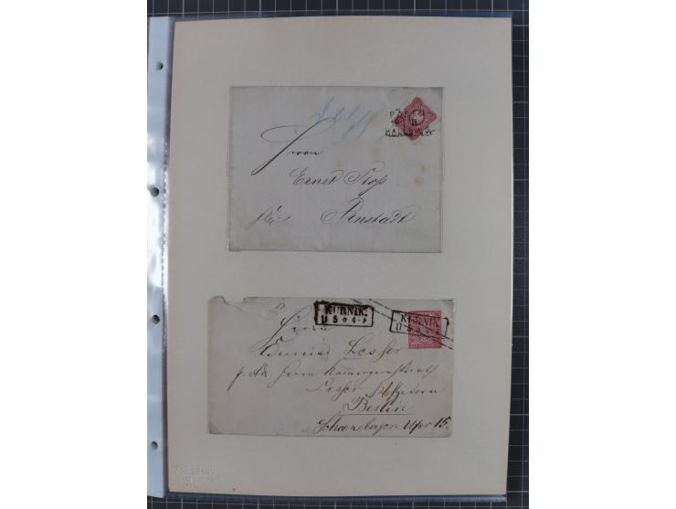 1814/1914 (ca.), über 120 Briefe, Ganzsachen und einige Postscheine, meist Altdeutschland ab Vorphilatelie, aber auch etwas D