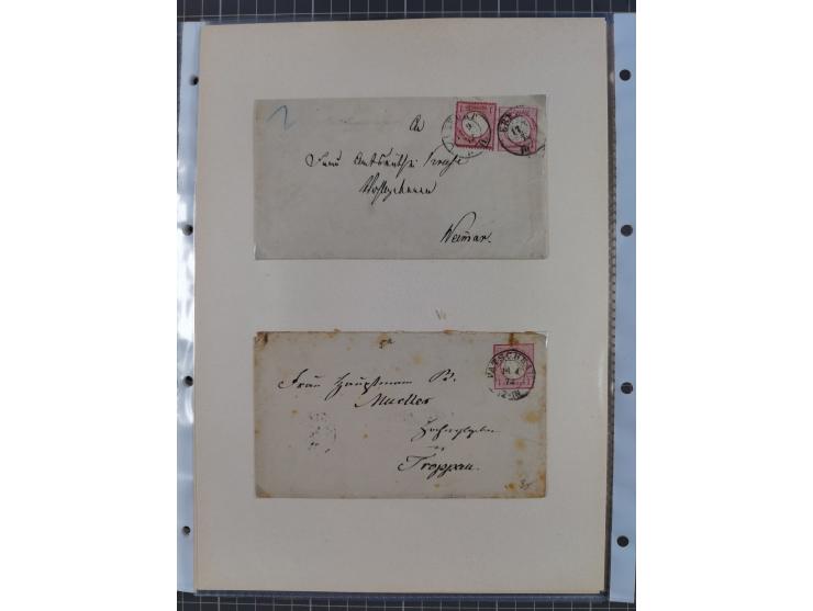 1814/1914 (ca.), über 120 Briefe, Ganzsachen und einige Postscheine, meist Altdeutschland ab Vorphilatelie, aber auch etwas D