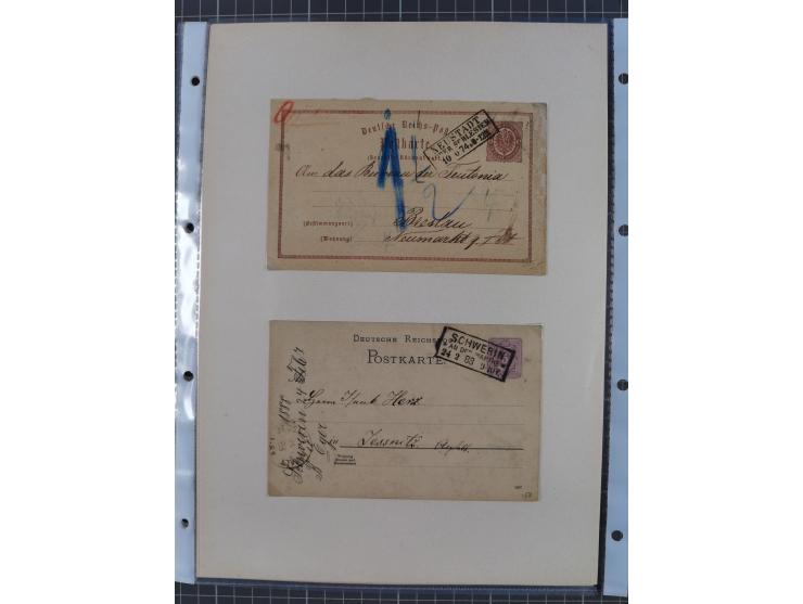1814/1914 (ca.), über 120 Briefe, Ganzsachen und einige Postscheine, meist Altdeutschland ab Vorphilatelie, aber auch etwas D