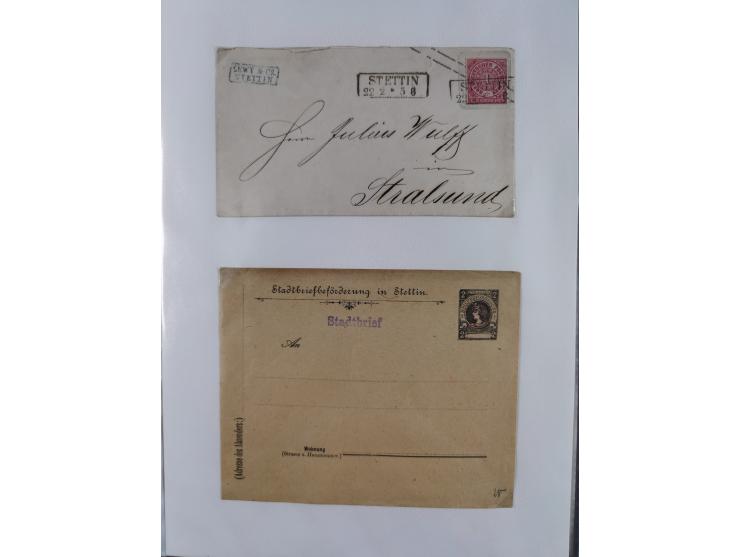 1814/1914 (ca.), über 120 Briefe, Ganzsachen und einige Postscheine, meist Altdeutschland ab Vorphilatelie, aber auch etwas D