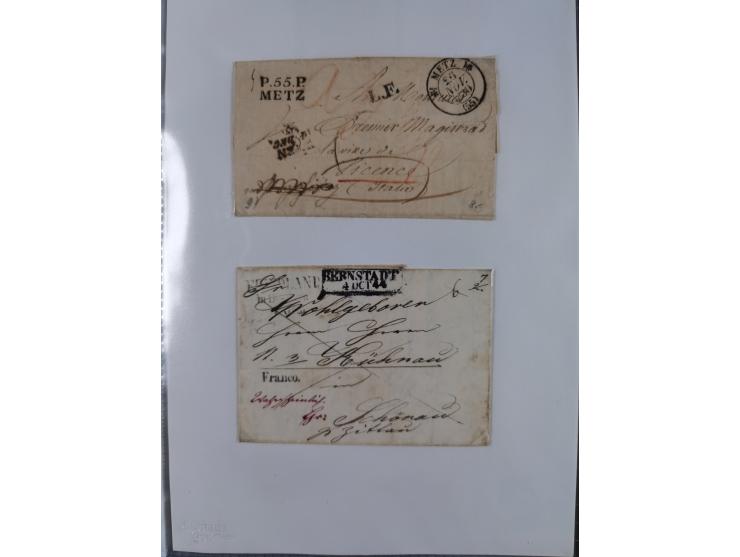 1814/1914 (ca.), über 120 Briefe, Ganzsachen und einige Postscheine, meist Altdeutschland ab Vorphilatelie, aber auch etwas D