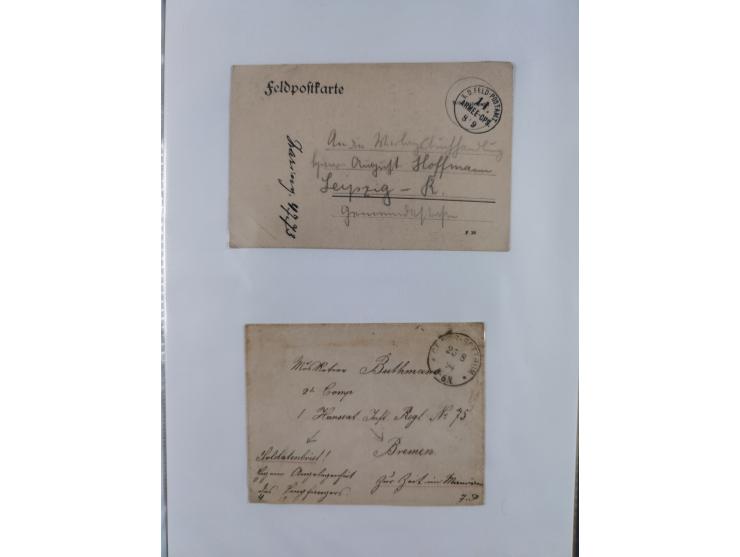 1814/1914 (ca.), über 120 Briefe, Ganzsachen und einige Postscheine, meist Altdeutschland ab Vorphilatelie, aber auch etwas D