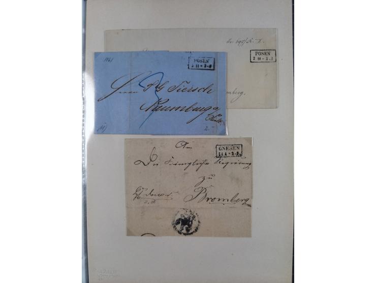 1814/1914 (ca.), über 120 Briefe, Ganzsachen und einige Postscheine, meist Altdeutschland ab Vorphilatelie, aber auch etwas D