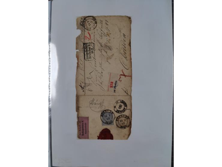 1814/1914 (ca.), über 120 Briefe, Ganzsachen und einige Postscheine, meist Altdeutschland ab Vorphilatelie, aber auch etwas D