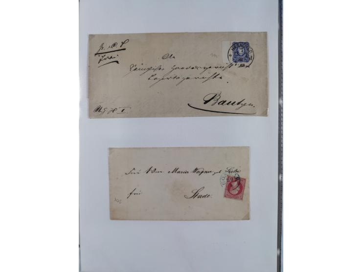 1814/1914 (ca.), über 120 Briefe, Ganzsachen und einige Postscheine, meist Altdeutschland ab Vorphilatelie, aber auch etwas D