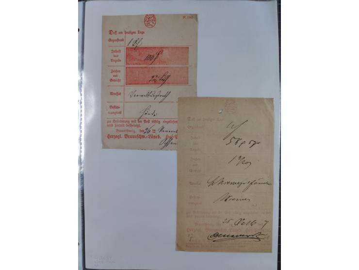 1814/1914 (ca.), über 120 Briefe, Ganzsachen und einige Postscheine, meist Altdeutschland ab Vorphilatelie, aber auch etwas D