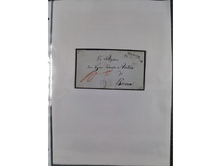 1814/1914 (ca.), über 120 Briefe, Ganzsachen und einige Postscheine, meist Altdeutschland ab Vorphilatelie, aber auch etwas D