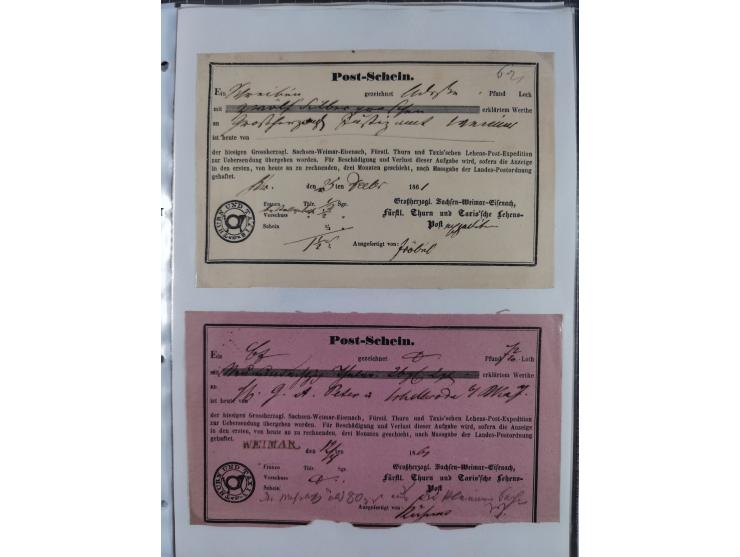 1814/1914 (ca.), über 120 Briefe, Ganzsachen und einige Postscheine, meist Altdeutschland ab Vorphilatelie, aber auch etwas D