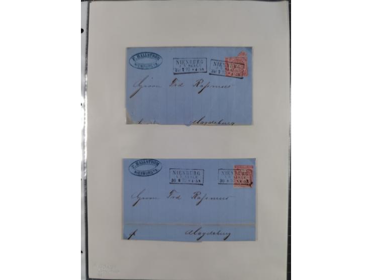 1814/1914 (ca.), über 120 Briefe, Ganzsachen und einige Postscheine, meist Altdeutschland ab Vorphilatelie, aber auch etwas D