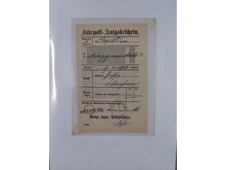 1814/1914 (ca.), über 120 Briefe, Ganzsachen und einige Postscheine, meist Altdeutschland ab Vorphilatelie, aber auch etwas D