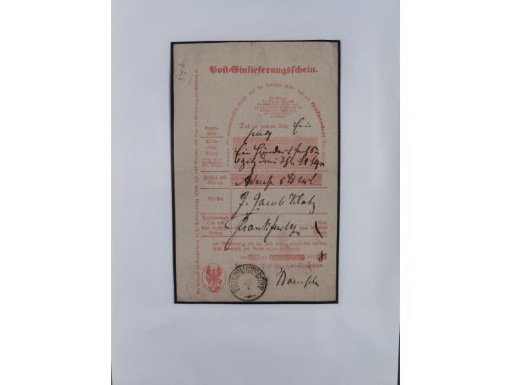 1814/1914 (ca.), über 120 Briefe, Ganzsachen und einige Postscheine, meist Altdeutschland ab Vorphilatelie, aber auch etwas D