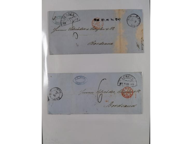 1814/1914 (ca.), über 120 Briefe, Ganzsachen und einige Postscheine, meist Altdeutschland ab Vorphilatelie, aber auch etwas D