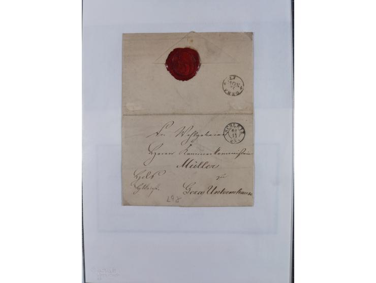 1814/1914 (ca.), über 120 Briefe, Ganzsachen und einige Postscheine, meist Altdeutschland ab Vorphilatelie, aber auch etwas D