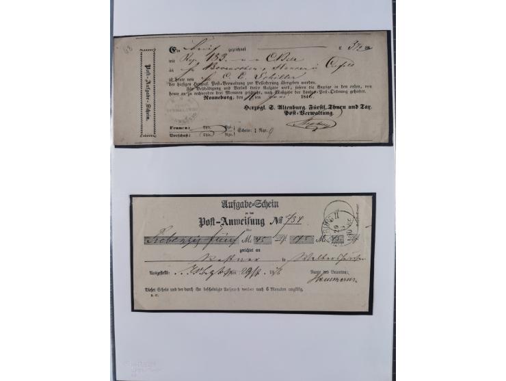 1814/1914 (ca.), über 120 Briefe, Ganzsachen und einige Postscheine, meist Altdeutschland ab Vorphilatelie, aber auch etwas D