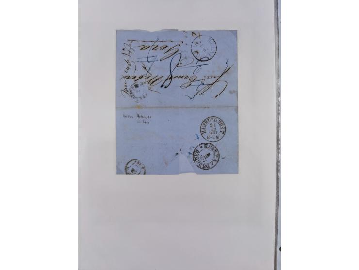 1814/1914 (ca.), über 120 Briefe, Ganzsachen und einige Postscheine, meist Altdeutschland ab Vorphilatelie, aber auch etwas D