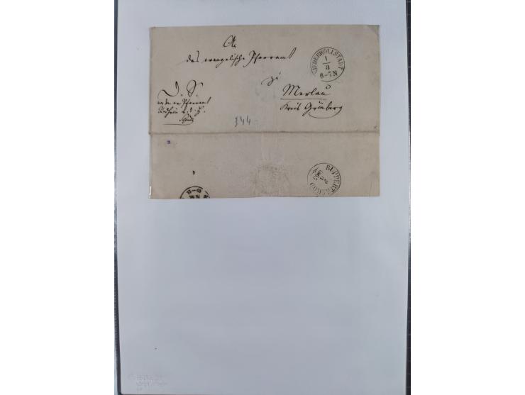 1814/1914 (ca.), über 120 Briefe, Ganzsachen und einige Postscheine, meist Altdeutschland ab Vorphilatelie, aber auch etwas D
